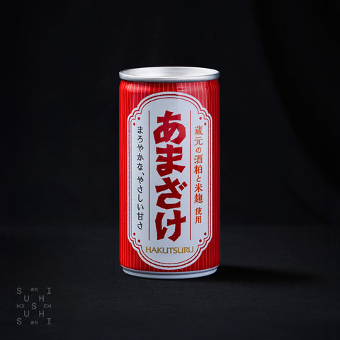 red can on black background