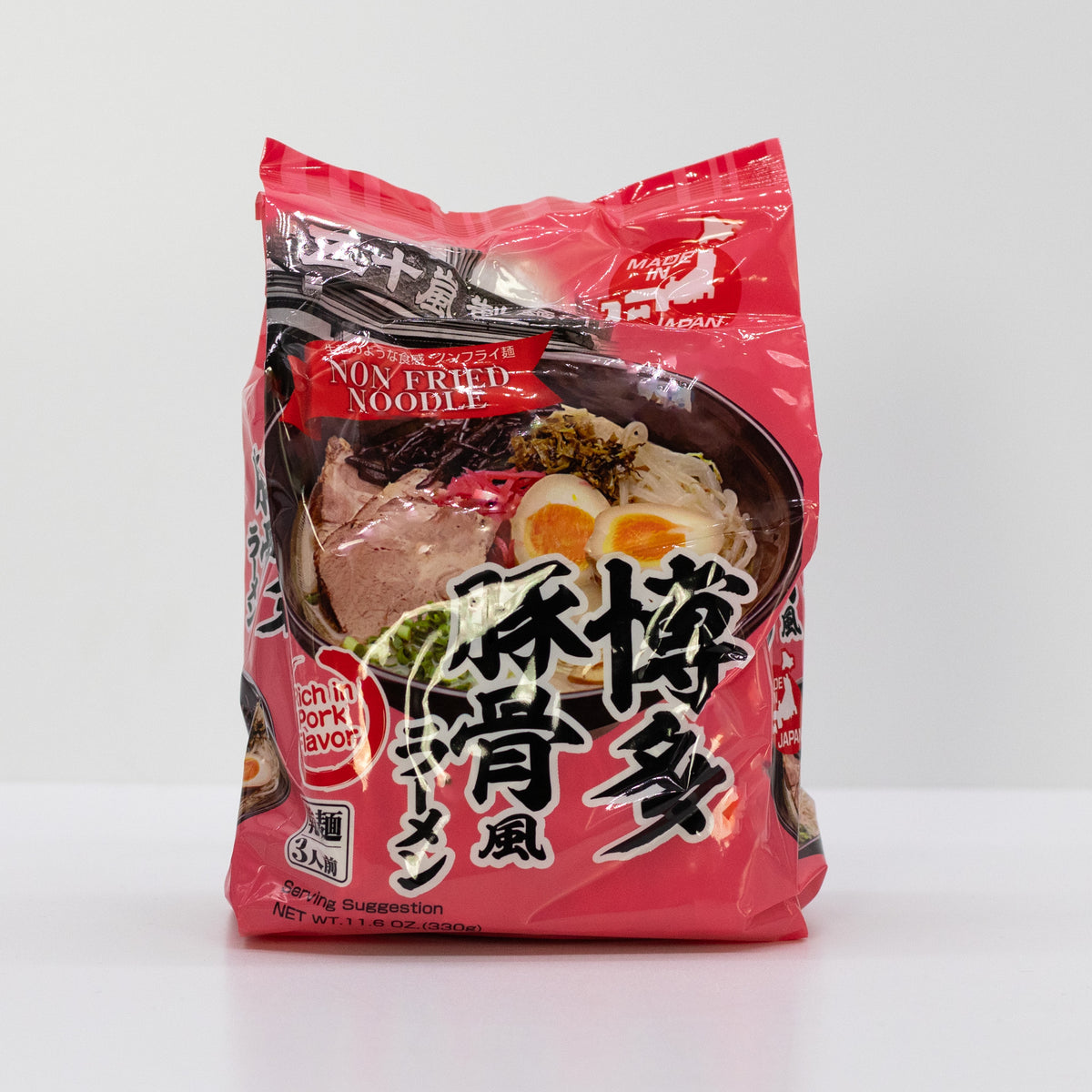 Igarashi, Tonkotsu Ramen Noodles, 330g, 3 pack