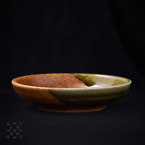 Shigaraki Oribe Brown Side Dish
