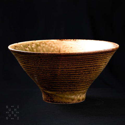 Showa Seito Brown Ramen Bowl 200mm - SushiSushi