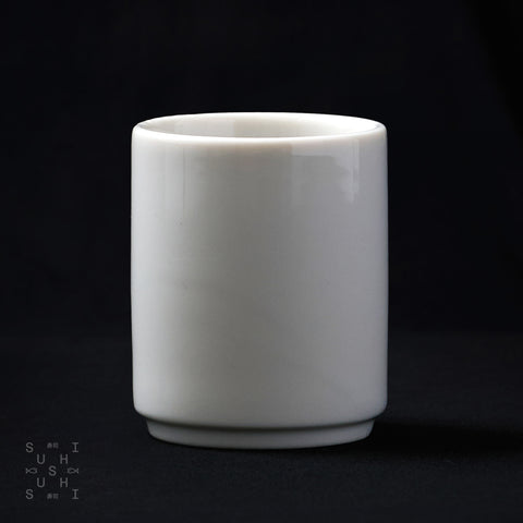 A Simple Ceramic Sake Cup in white