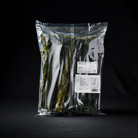 Pack of Ma kombu on a black background