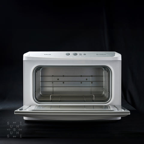Open Taiji HC-11LX Pro Towel Warmer and Cooler on a black background