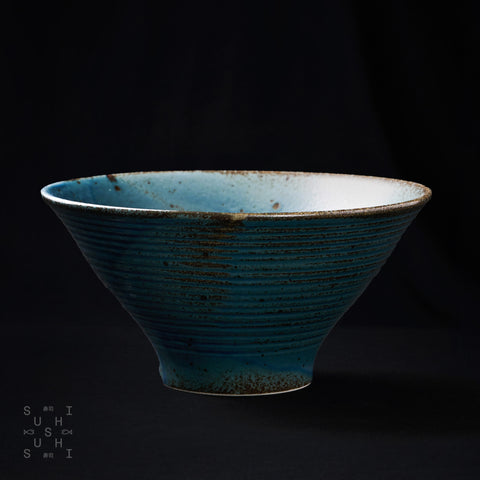Showa Seito Blue Ramen Bowl 200mm - SushiSushi