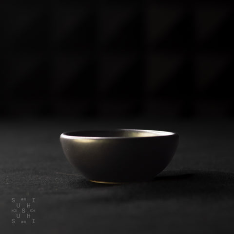 Ceramic Dipping Dish Gunmetal Grey 6cm - SushiSushi