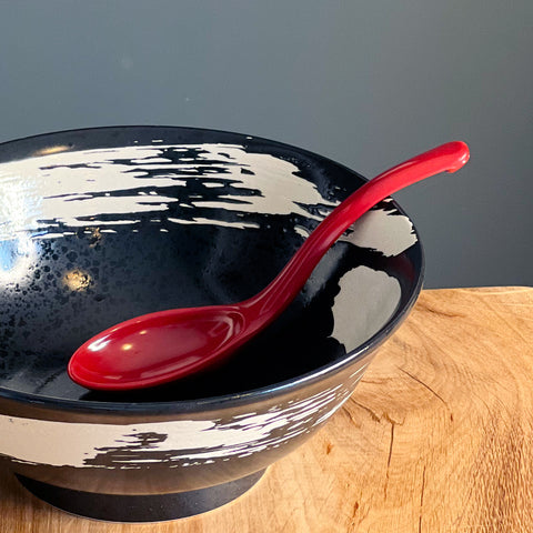Red Ramen Spoon - SushiSushi