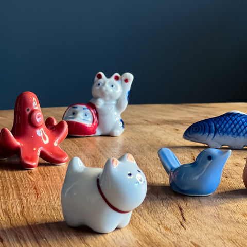 Saikai Blue Bird Chopstick Rest