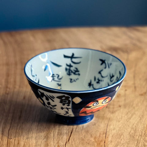Kanekyu Seito Daruma Rice Bowl 125mm