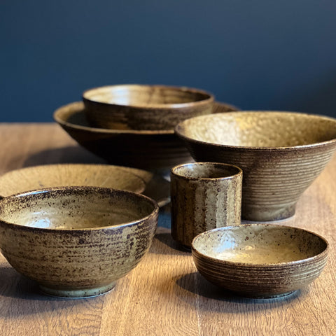 Showa Seito Brown Ramen Bowl 200mm - SushiSushi