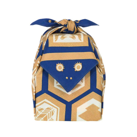 Furoshiki Cotton Wrap - Cochae Collab Tortoise Shell Crest 70x70cm