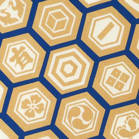 Furoshiki Cotton Wrap - Cochae Collab Tortoise Shell Crest 70x70cm