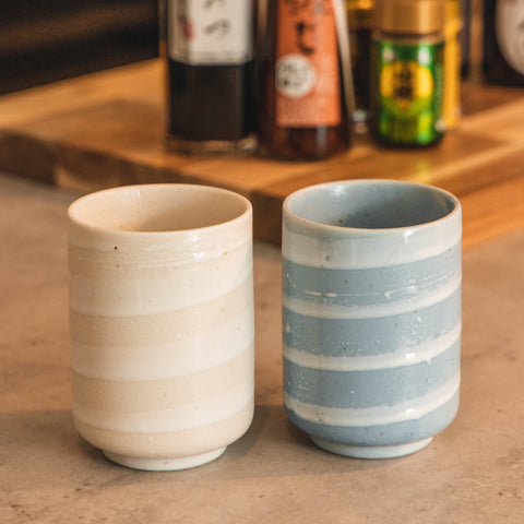 White Ceramic Spiral Cup