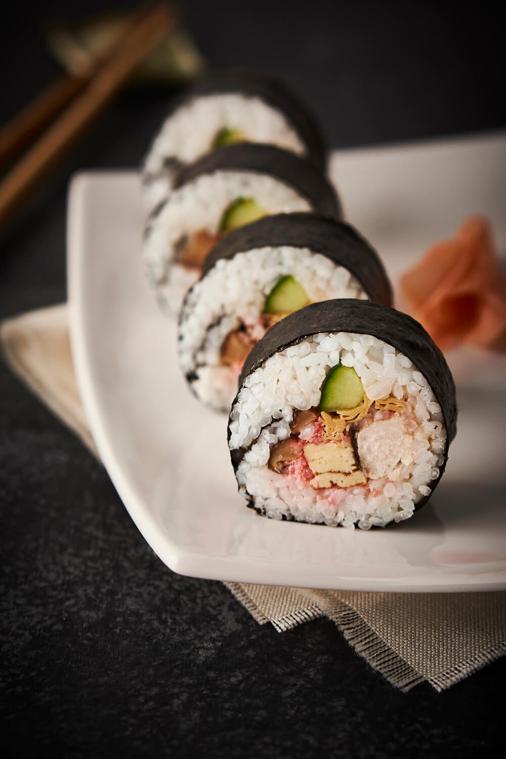 How to Make Futomaki Sushi Rolls