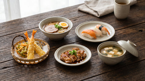 Five classic Japanese recipes including sushi, ramen and tempura