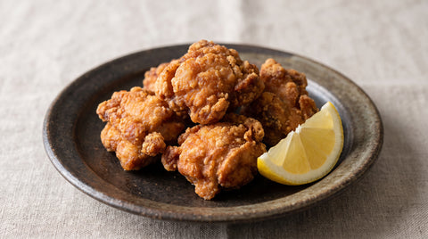 Crispy golden Japanese fried chicken karaage