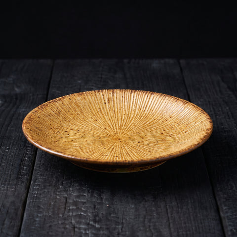 Brown Small Showa Seito Plate 180mm