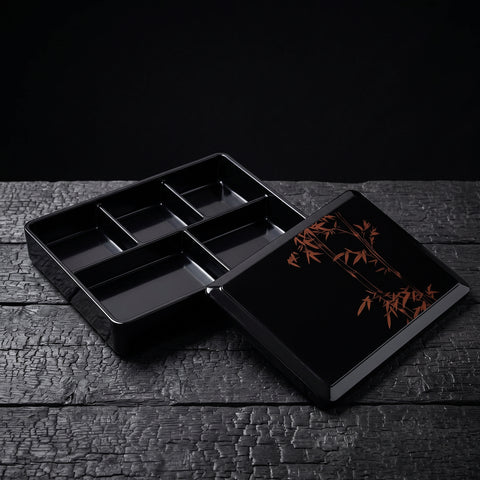 Yasuragi, Premium Bamboo Bento Box (5-Section), 310mm