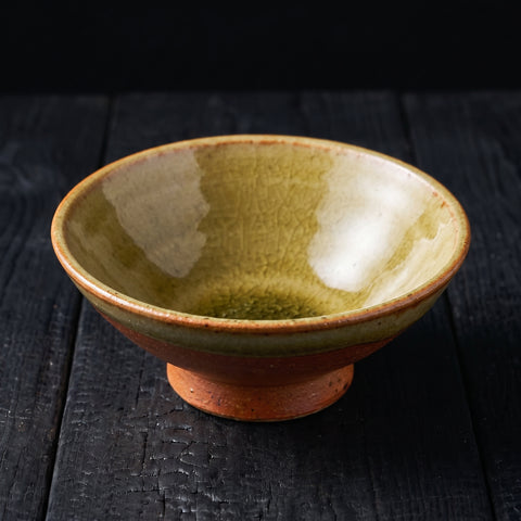 Mino Ware, Karatsu Brown Flat Tapas Dish, 78x35mm