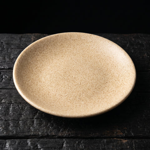 Mino Ware, Nashiji Light Brown Plate, 83x26mm