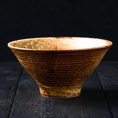 Showa Brown Ramen Bowl, 20cm