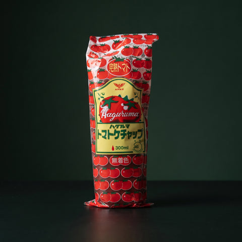Haguruma Japanese tomato ketchup 300ml pack, front label view