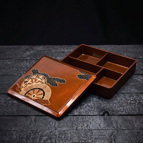 Yasuragi, Bronze Luxury Bento Box (5-Section), 310mm