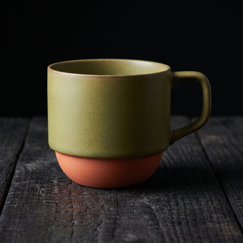 Mino Ware, Wakakusa Green Stacking Mug, 320ml