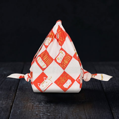 Furoshiki Cotton Wrap-  Cochae Collab Lucky Cat & Daruma 70x70cm