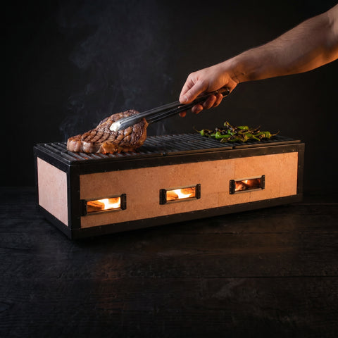 XL Japanese konro charcoal grill, 770mm long, yakitori and robata BBQ