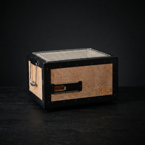 Regular Japanese konro charcoal grill, 310mm, yakitori and robata BBQ