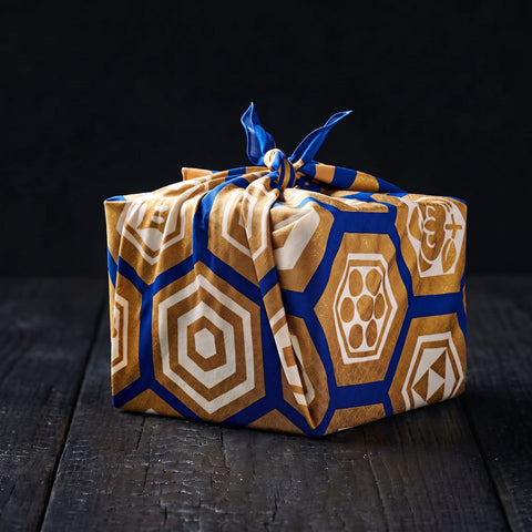 Furoshiki Cotton Wrap - Cochae Collab Tortoise Shell Crest 70x70cm