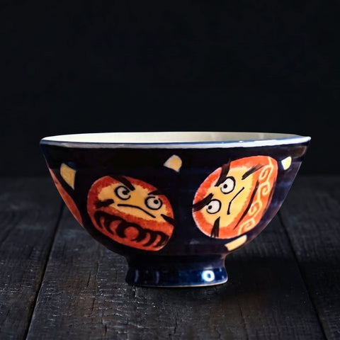 Kanekyu Seito Daruma Rice Bowl 125mm