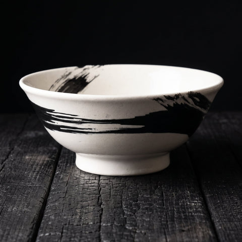 Gokubrush Ramen Bowl White 212mm