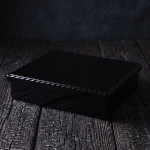 Yasuragi Premium Black Lacquerware Bento Box, Outer Case 310x247mm