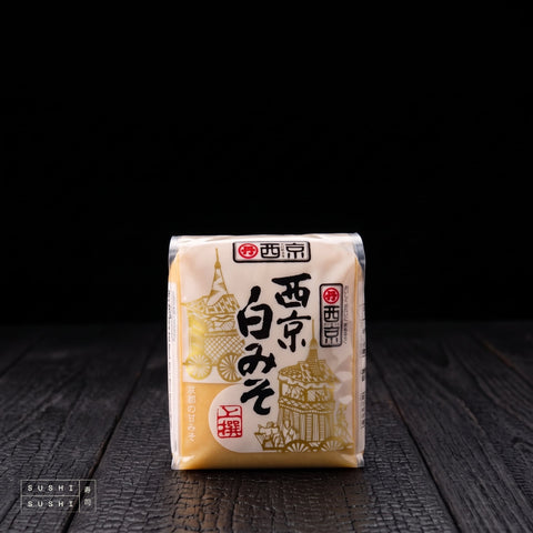 Classic Saikyo Miso, 500g, pack on charred shou sugi ban wood