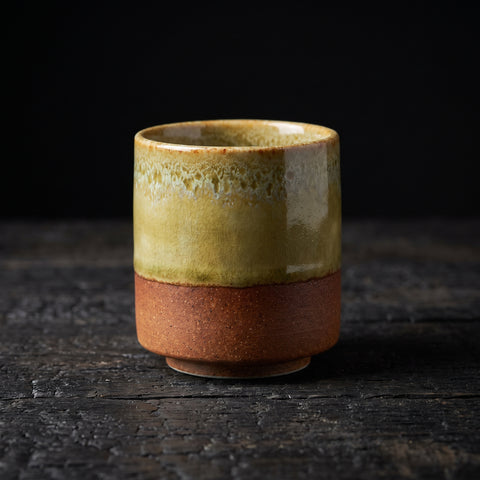 Mino Ware, Blown-Lattice Blue Sushi Teacup, 260ml
