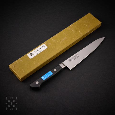 Sakai Takayuki INOX Double Edged Petty knife 150mm - SushiSushi