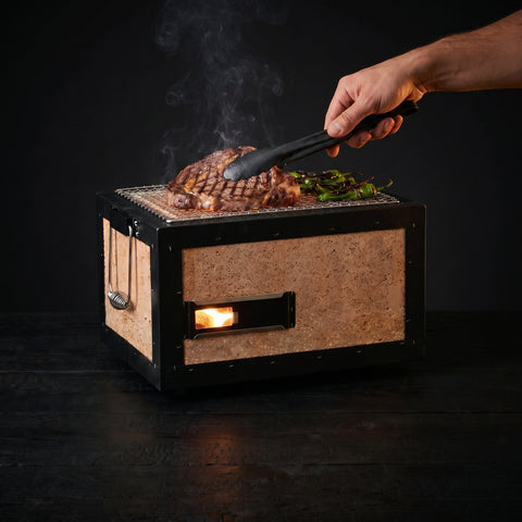 Regular Japanese konro charcoal grill, 310mm, yakitori and robata BBQ
