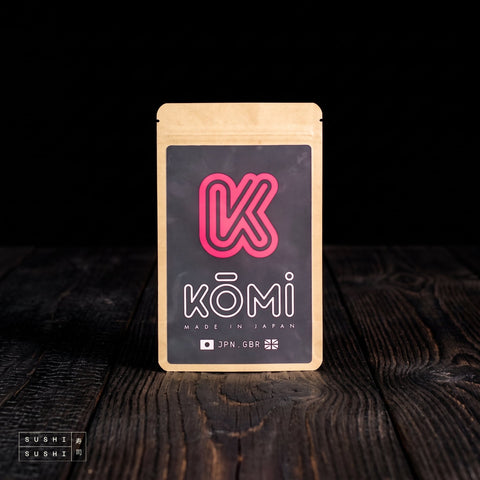 Shinohata, Dried Budo Sansho, 8g, pouch on charred wood