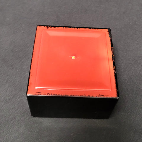Underside of the masu sake cup