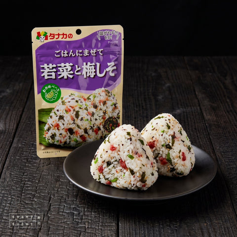 Tanaka, Ume and Shiso Furikake, 33g, with onigiri rice balls
