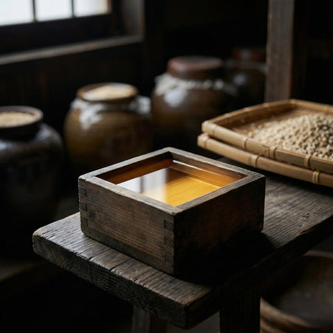 A chef's hand uses a lacquer brush to glaze the fish with clear, golden Liquid Shio Koji