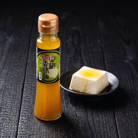 Tsuno, Sansho Oil, 150ml, drizzled over chilled silken tofu